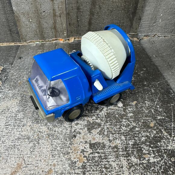 VINTAGE BUDDY L BLUE TILTING CEMENT MIXER TRUCK Made In Japan Nice - Picture 9 of 9